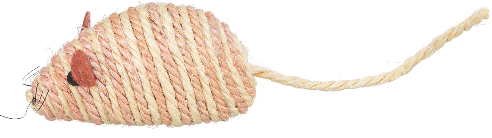 Jucarie Pentru Pisici, Soarece Sisal, Cu Clopotel, 10 cm [1]