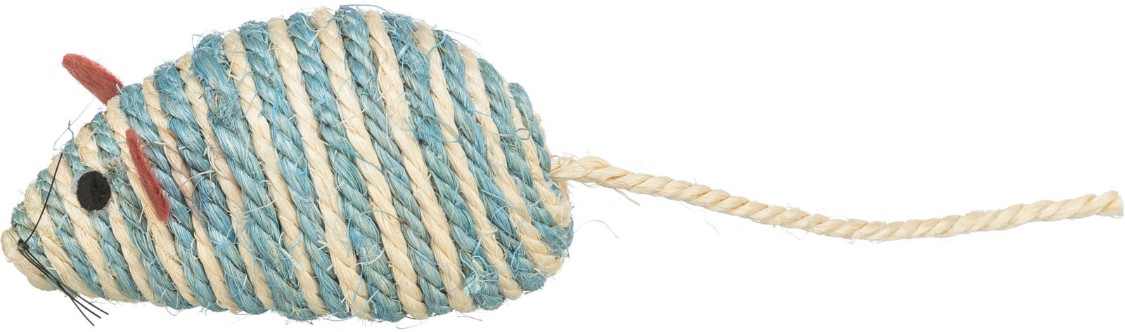 Jucarie Pentru Pisici, Soarece Sisal, Cu Clopotel, 10 cm [4]