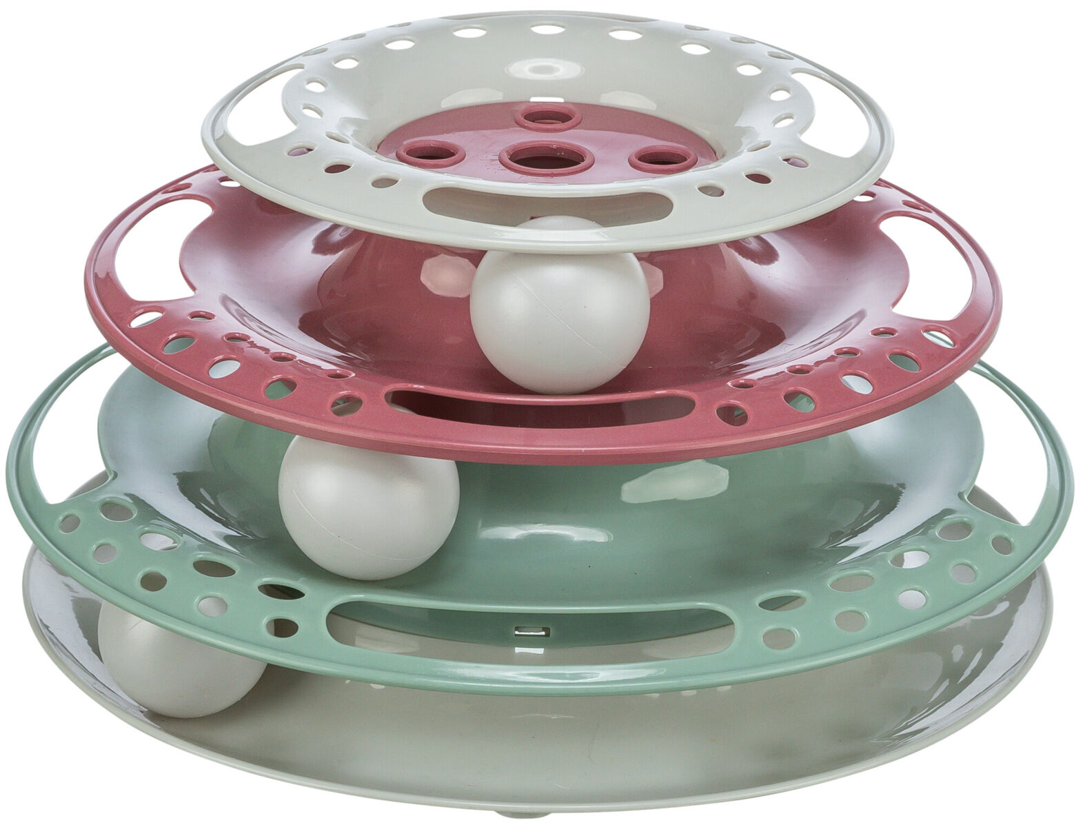Petshop - Jucarie pentru Pisici, Circuit Turn Prinde Mingile, 25 x 13 cm