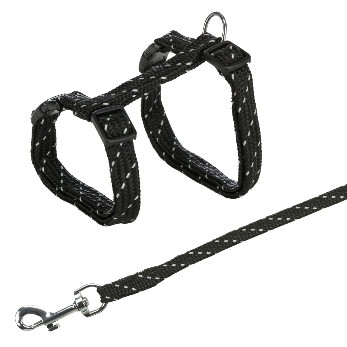 Accesorii animale de companie - Ham si Lesa pentru Pisici, Reflectorizant, 27-45 cm/10 mm, 1.30 m, Diverse Culori