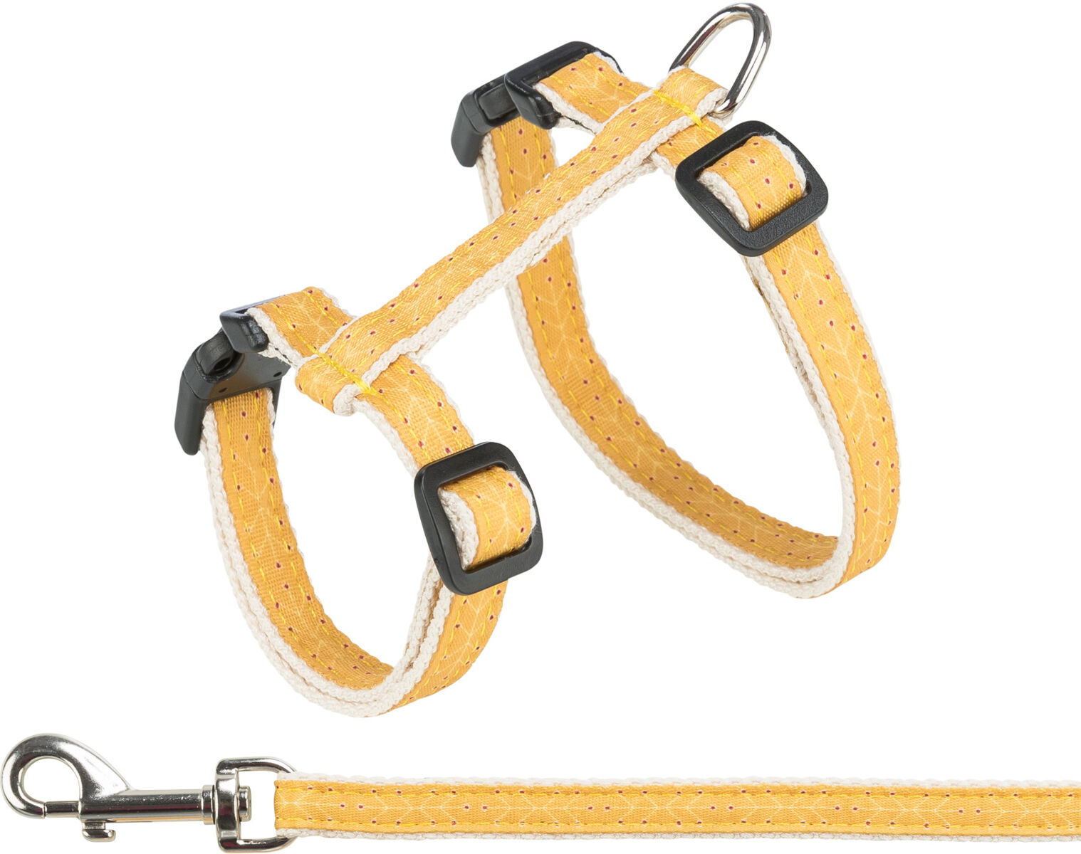 Accesorii animale de companie - Ham Si Lesa Pentru Pisici, 27-45 cm/13 mm, 1.20 m, Ocru/Bej