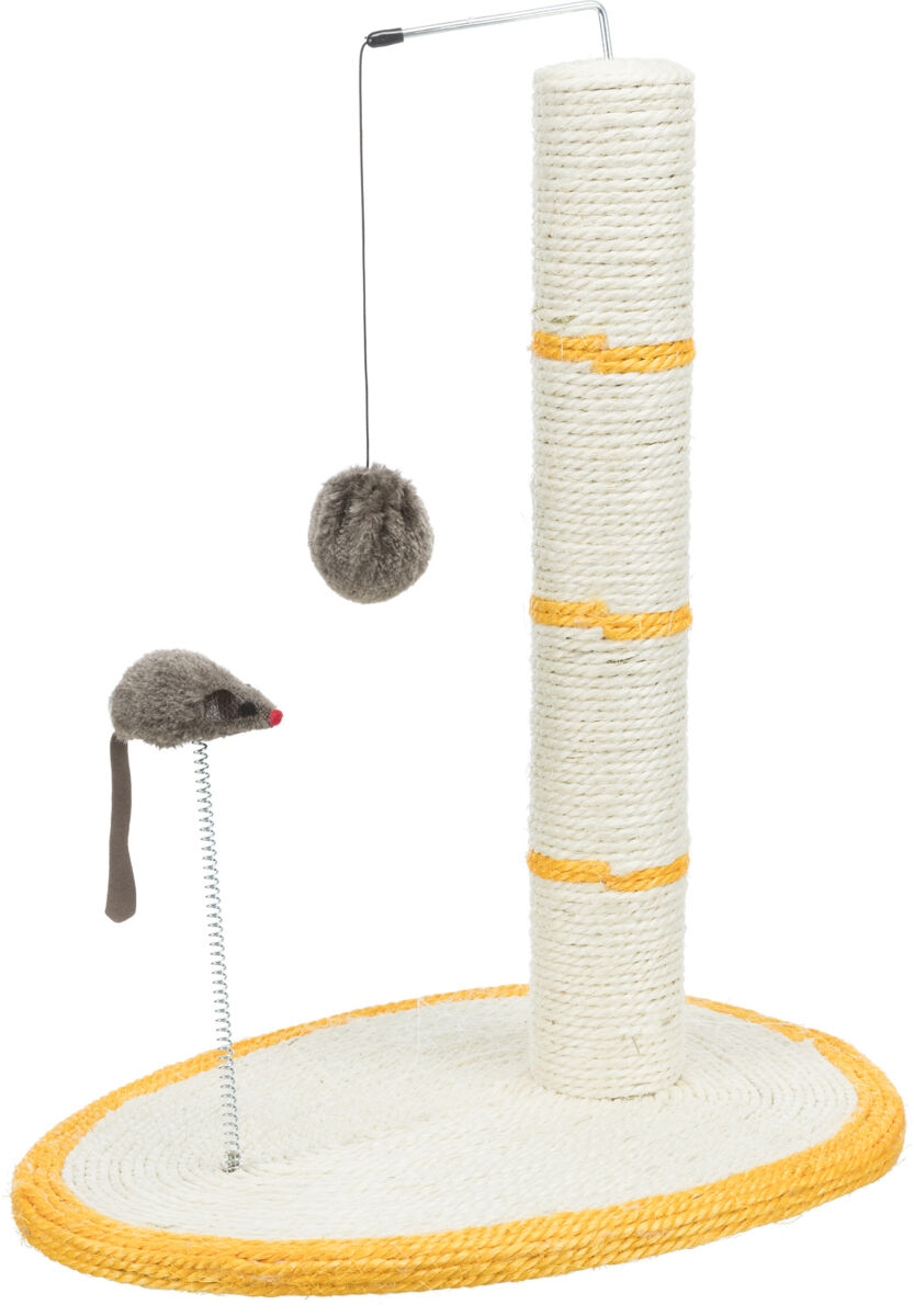 Stalp Sisal de Zgariat, cu Jucarii, 40 x 30 cm/ h: 50 cm, Diverse Culori [1]