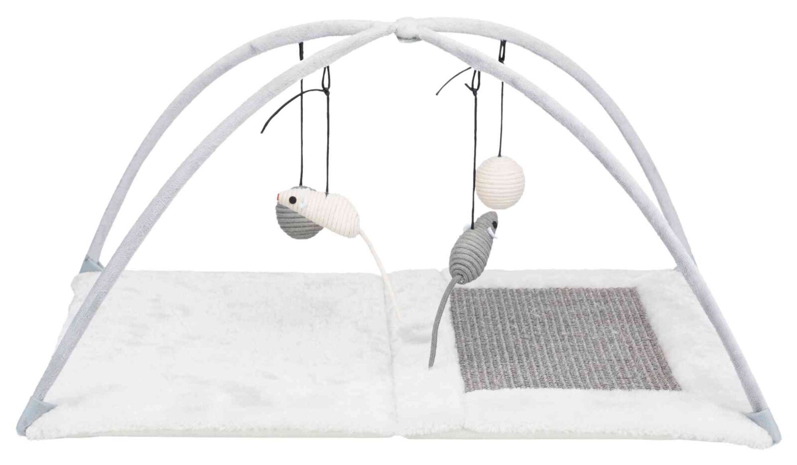 Petshop - Covoras de Zgariat, Junior, cu Sisal, 60 x 33 x 42 cm, Gri