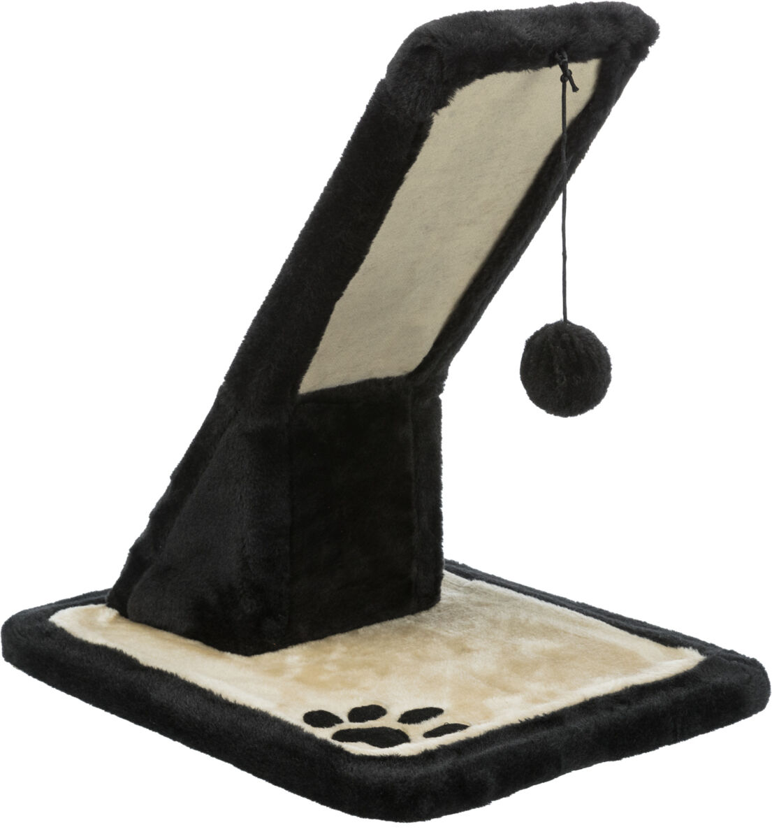 Placa cu Sisal de Zgariat, Pe Suport, 30 x 40 cm/ h: 42 cm, Negru/Bej [2]