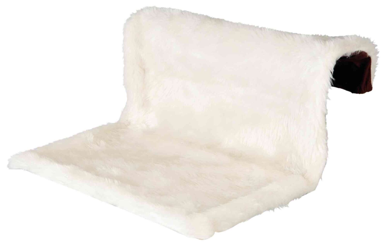 Petshop - Sezlong Calorifer, 45 x 26 x 31 cm, pana la 5 kg, Crem/Maro