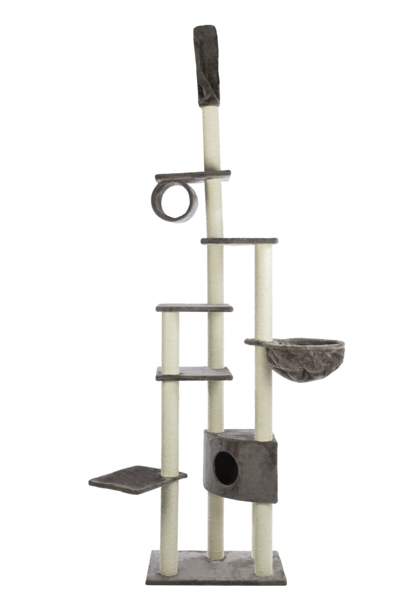 Petshop - Ansamblu de joaca, Madrid, din Podea Pana In Tavan, 68 x 44 cm/ h: 245-270 cm, Gri Platinum
