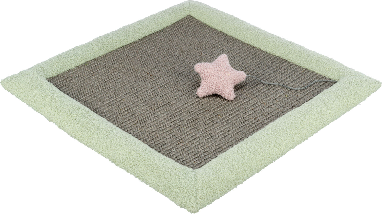 Covoras Pentru Zgariat, Junior, 47 x 47 cm, Gri/Verde Menta [1]