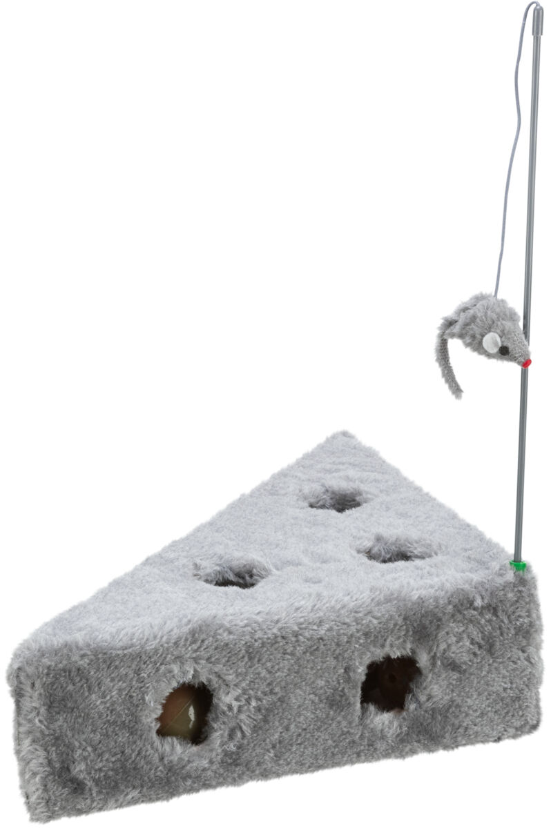 Petshop - Jucarie pentru Pisici, Cascaval cu 3 Mingi, Plus, 36 x 8 x 26/26 cm