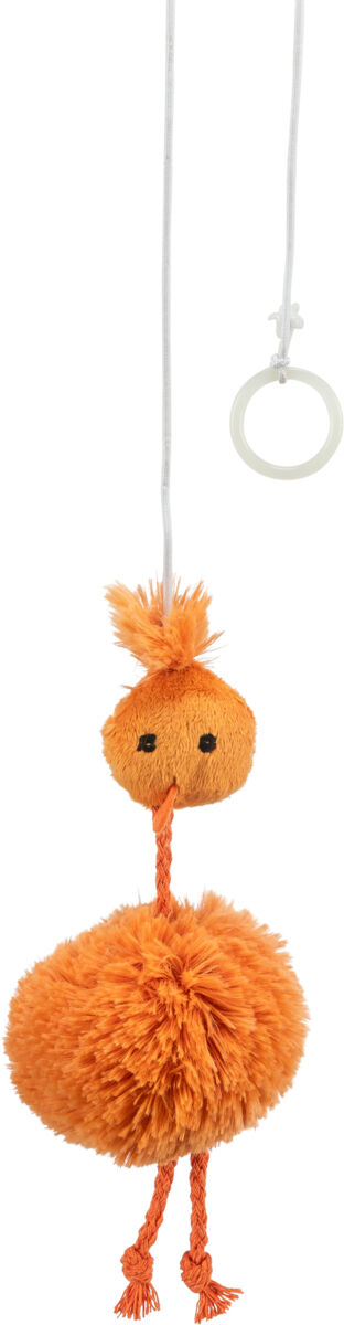 Petshop - Jucarie Pentru Pisici, Pui Pe Banda Elastica, Cu Sunet, 20 cm