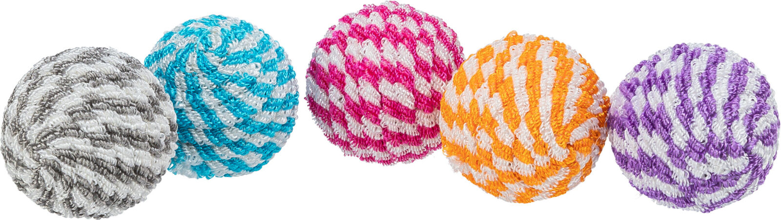 Petshop - Jucarie Pentru Pisici, Minge Spirala, 4.5 cm, Diverse Culori