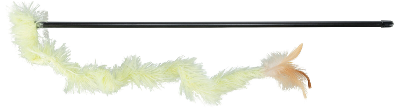 Jucarie Pentru Pisici, Undita Cu Banda De Plus Si Pene, 48 cm [3]