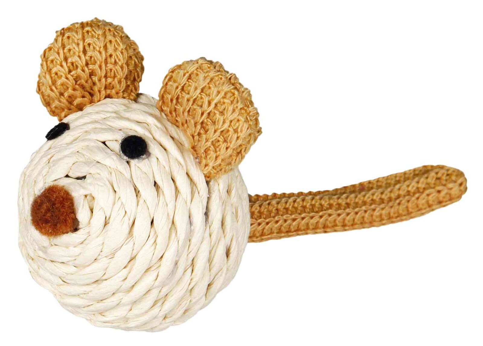 Petshop - Jucarie Pentru Pisici, Soarece Din Hartie, Cu Zornaitoare, 5 cm