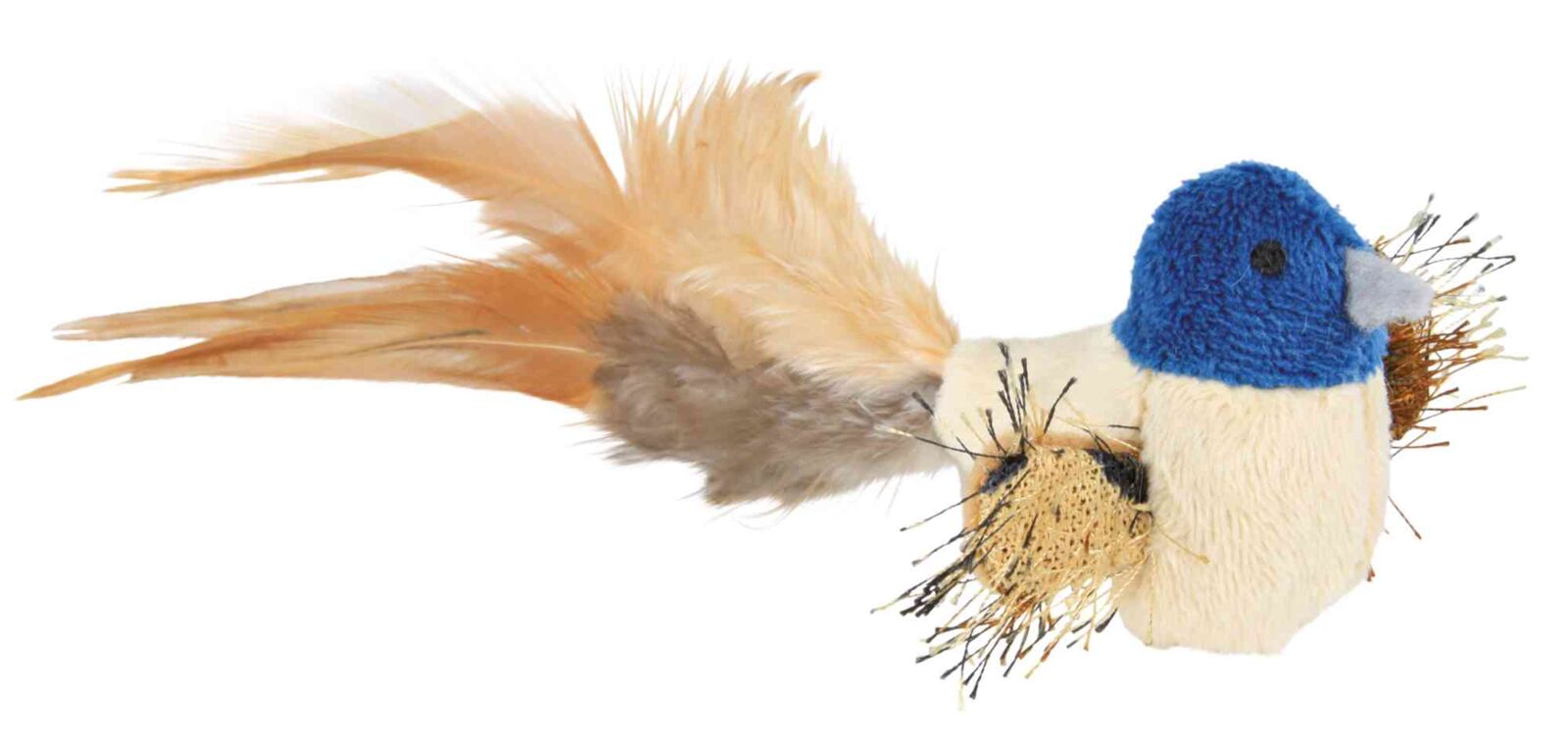 Petshop - Jucarie Pentru Pisici, Pasare Cu Pene, Plus, 8 cm
