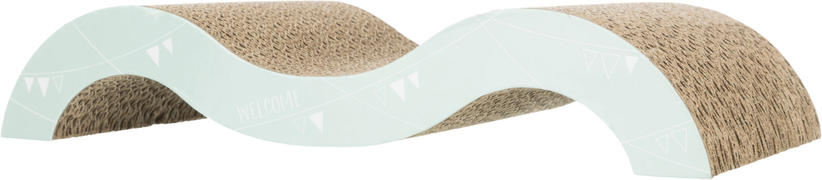 Petshop - Carton de Zgariat, Junior Wave, 38 x 7 x 18 cm, Lila Deschis/Verde Menta