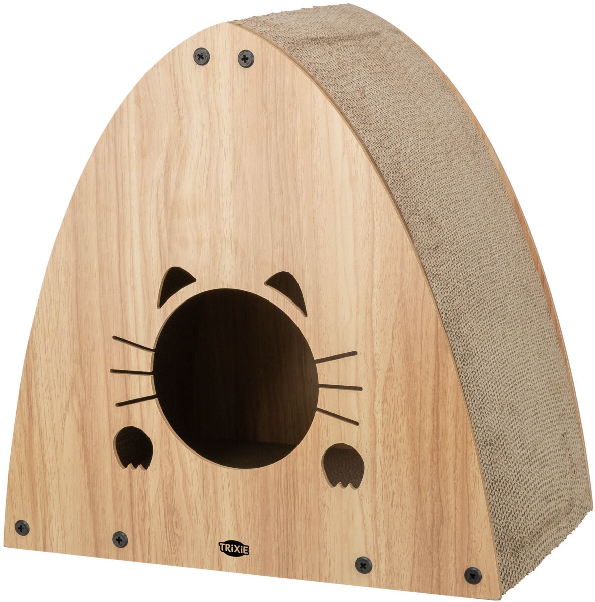 Petshop - Carton de Zgariat tip Casuta, 48 x 48 x 28 cm, Maro Deschis