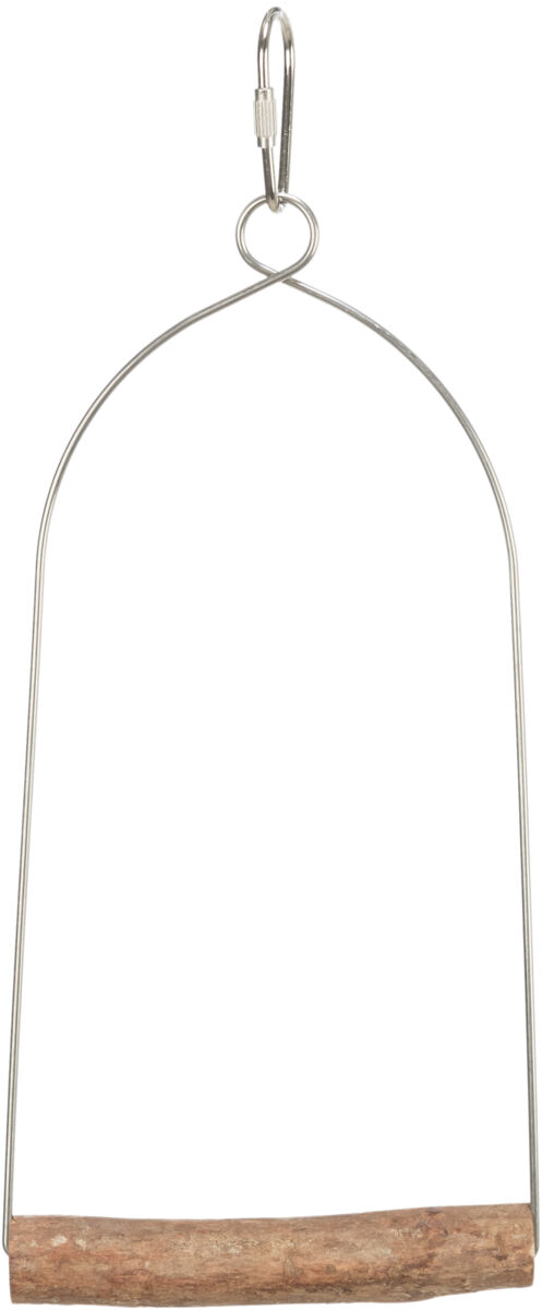 Petshop - Leagan Arc pentru Pasari, Lemn/Metal,10 x 22 cm