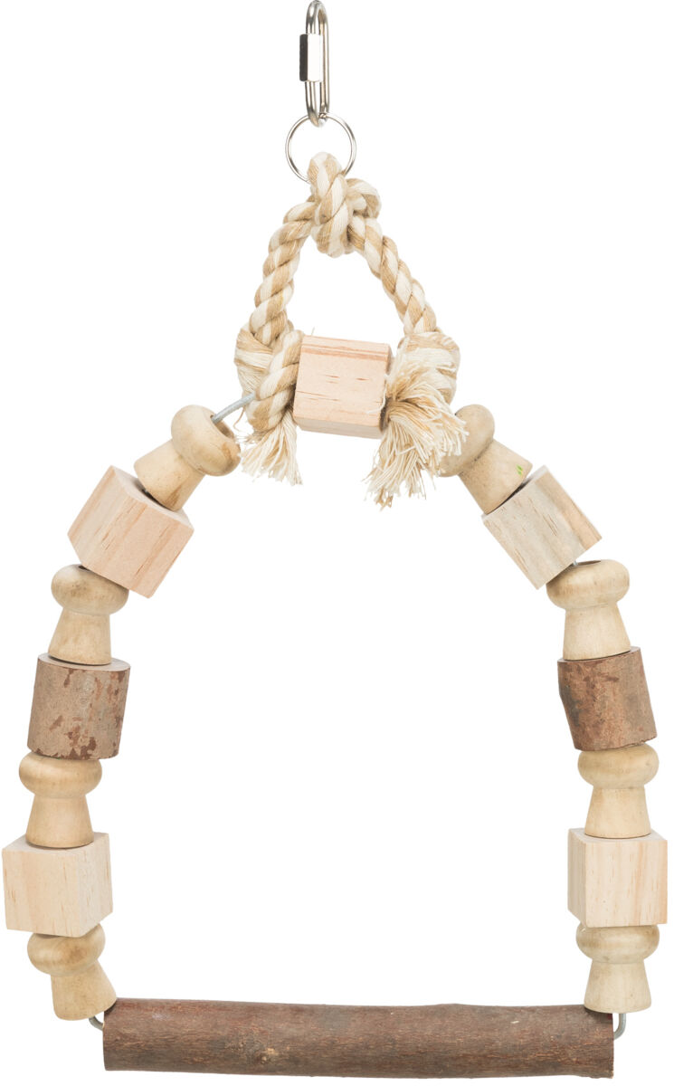Petshop - Leagan Arc pentru Pasari, Lemn, 20 x 29 cm