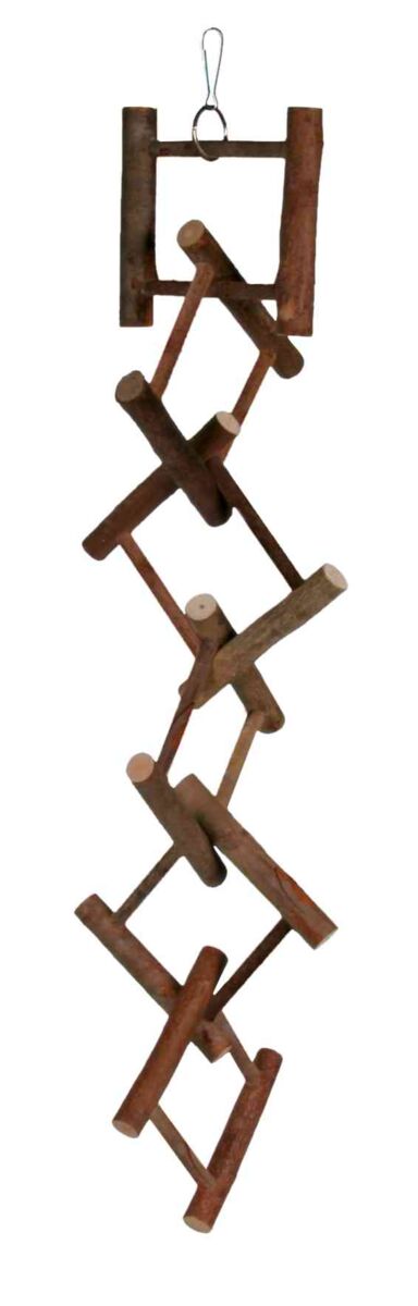 Jucarie Pentru Pasari, Scara Suspendata, Lemn De Scoarta, 12 trepte/ 58 cm [1]