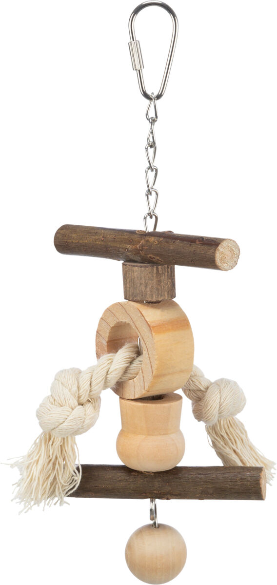 Petshop - Jucarie Pentru Pasari, Lemn De Scoarta, 20 cm