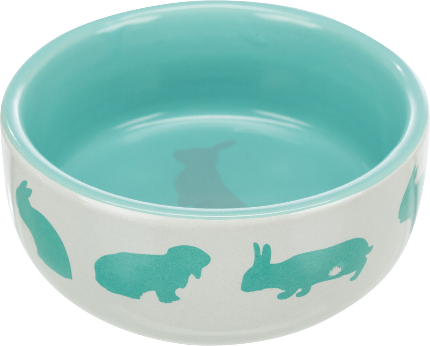 Castron Ceramic Pentru Iepuri, 250 ml/ 11 cm, Diverse Culori [1]