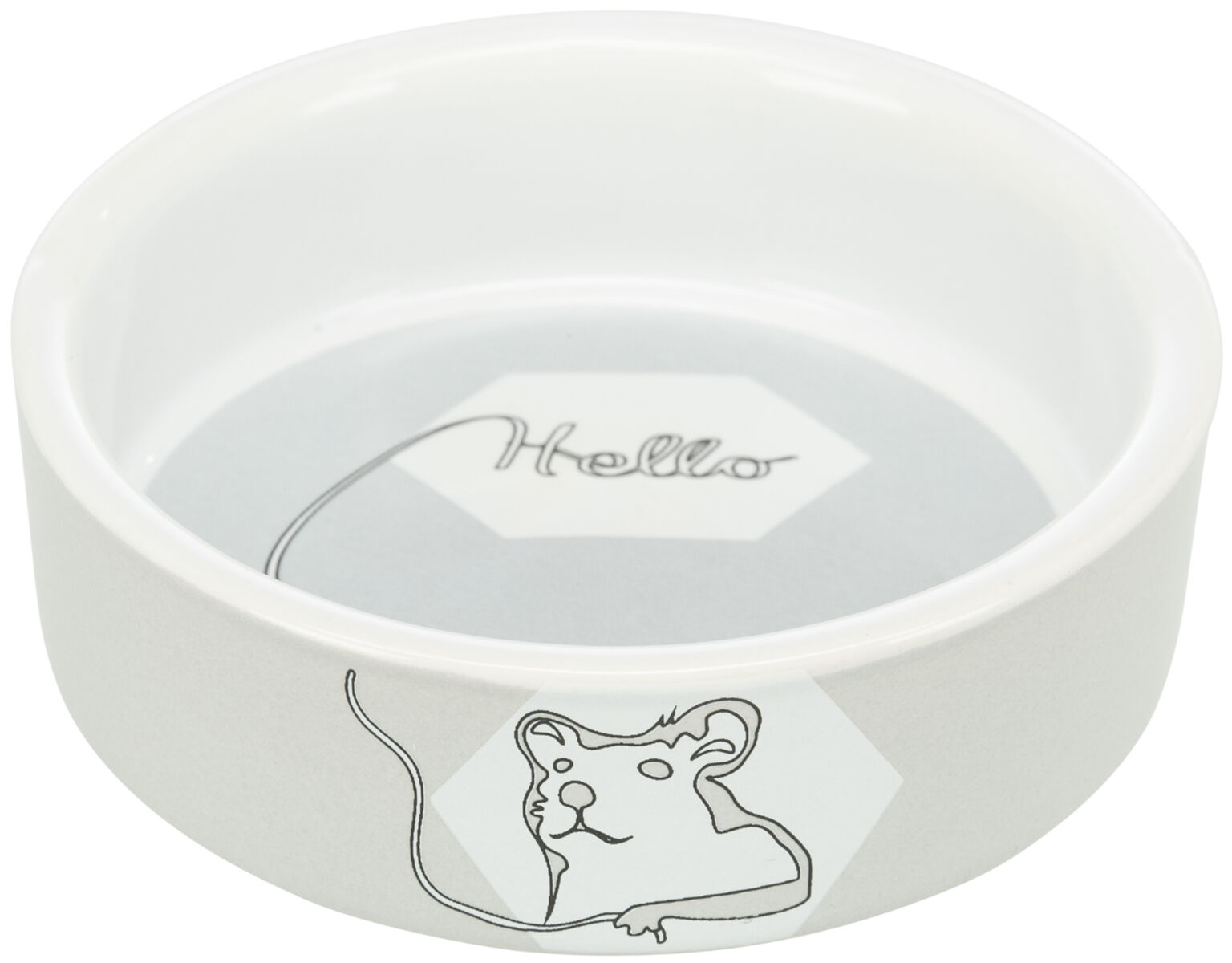 Castron Ceramic Pentru Hamsteri, Hello, 90 ml/ 8 cm, Diverse Culori [4]