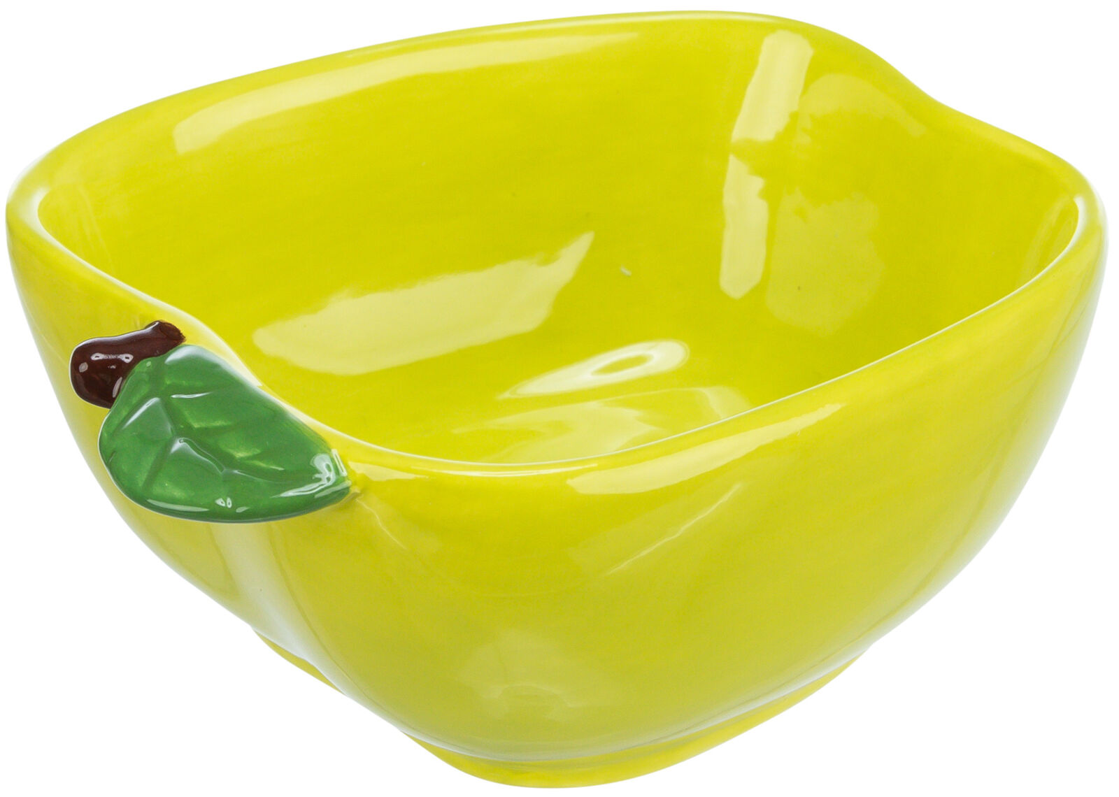 Castroane si adapatori animale - Castron Ceramic pentru Rozatoare, Forma Mar, 180 ml / 12 x 11 cm, Galben