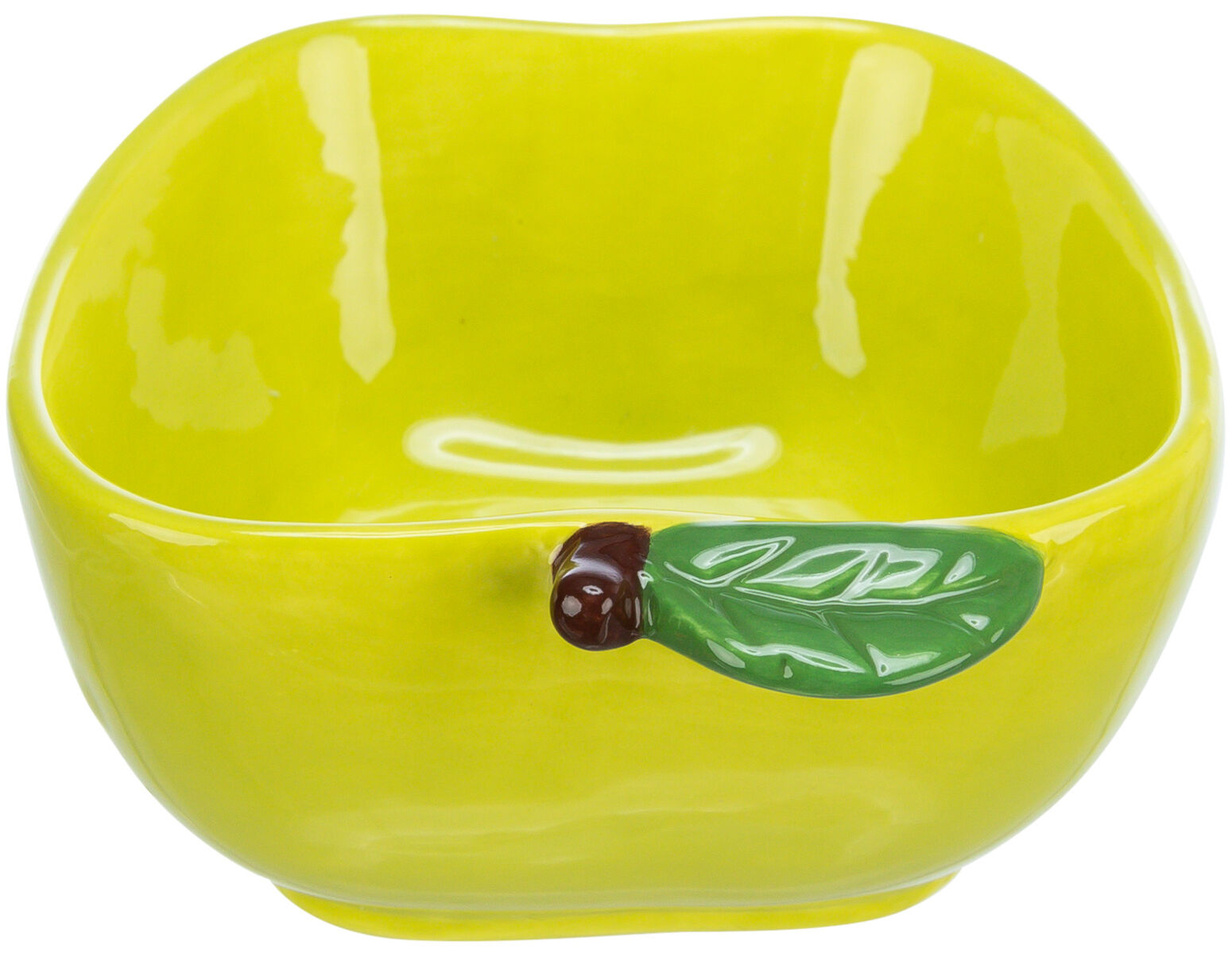 Castron Ceramic pentru Rozatoare, Forma Mar, 180 ml / 12 x 11 cm, Galben [1]