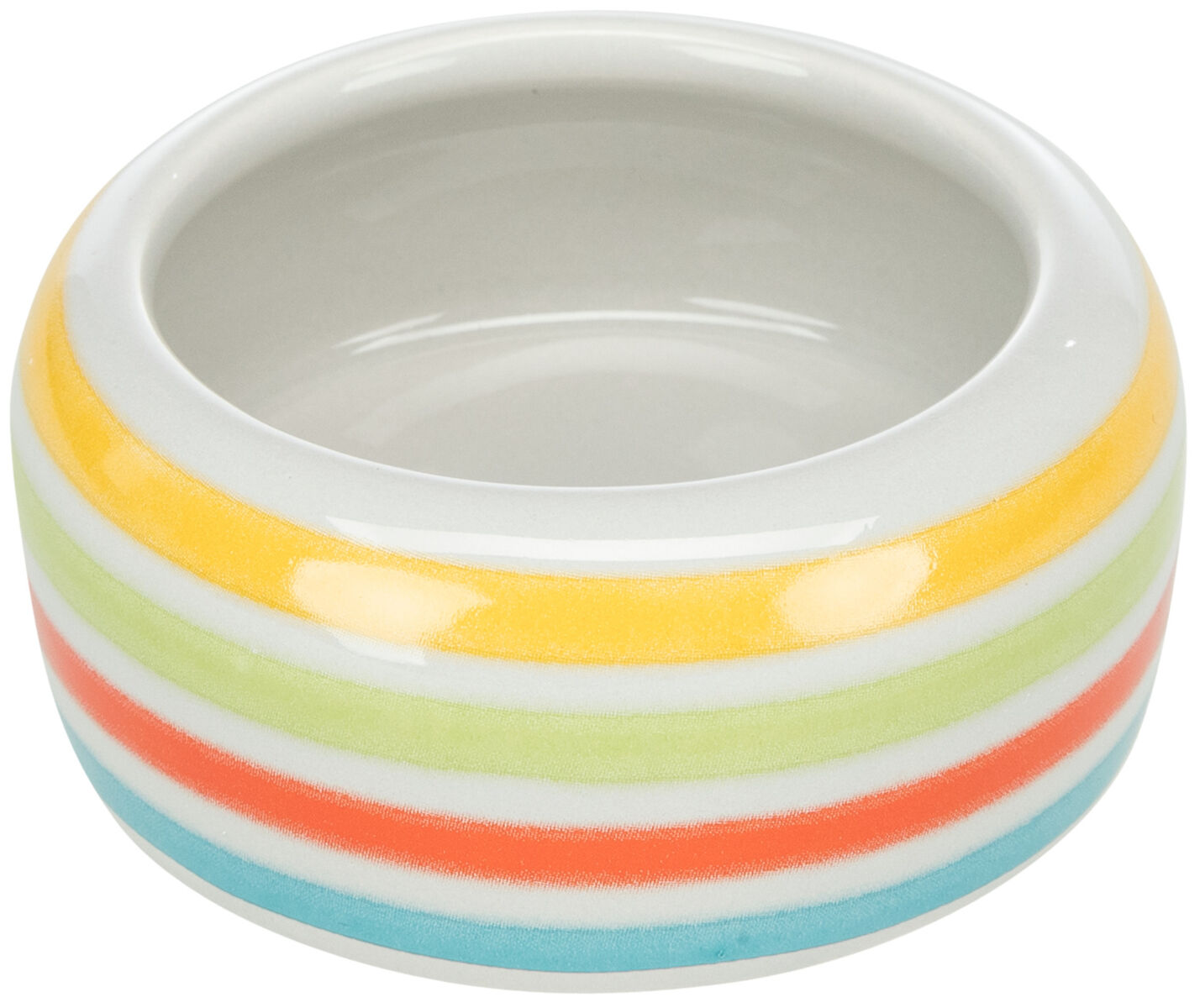 Castroane si adapatori animale - Castron Ceramic Pentru Hamsteri, 50 ml/ 8 cm, Multicolor/Crem