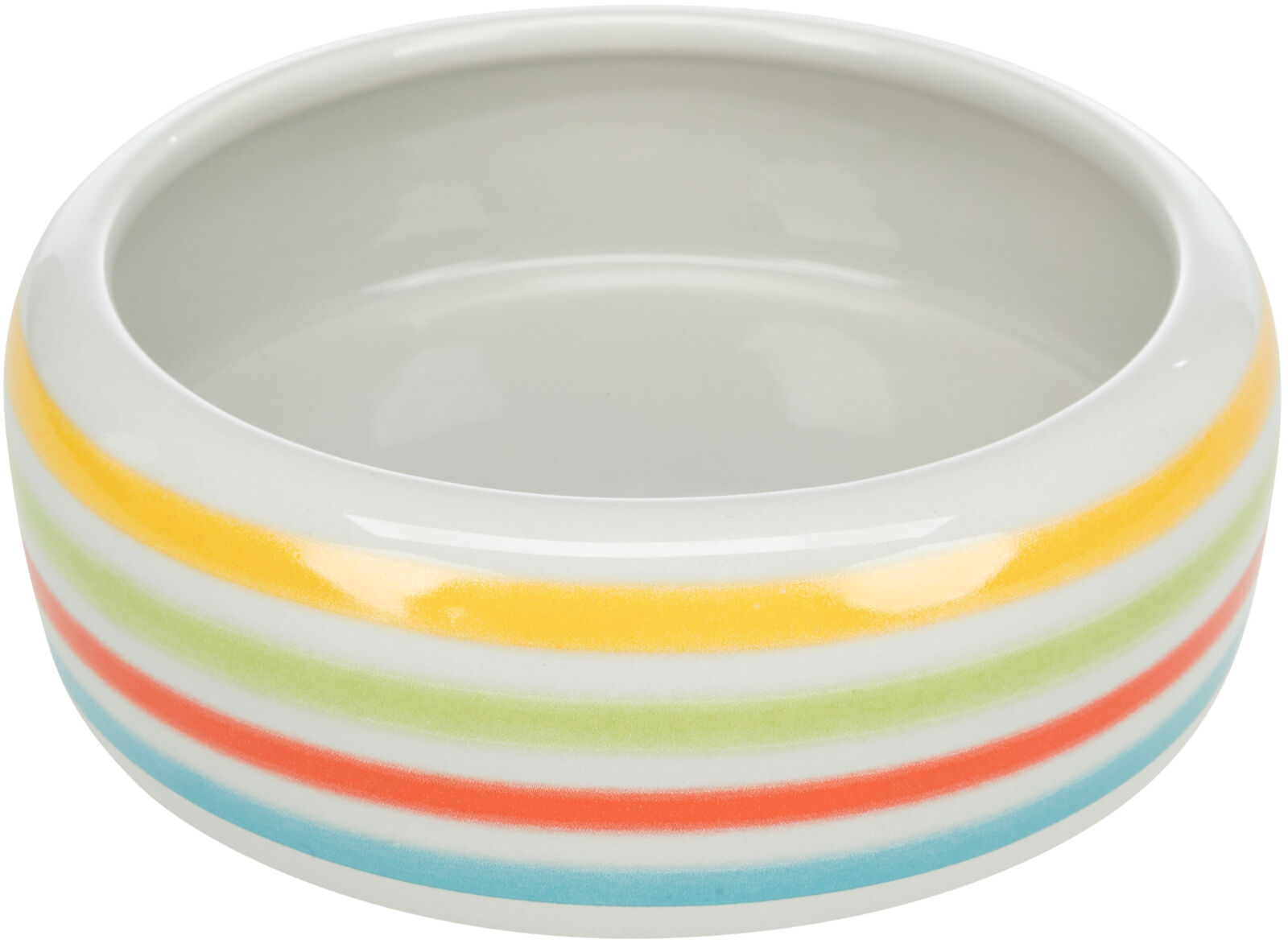 Castroane si adapatori animale - Castron Ceramic Pentru Iepuri, 500 ml/16 cm, Multicolor/Crem