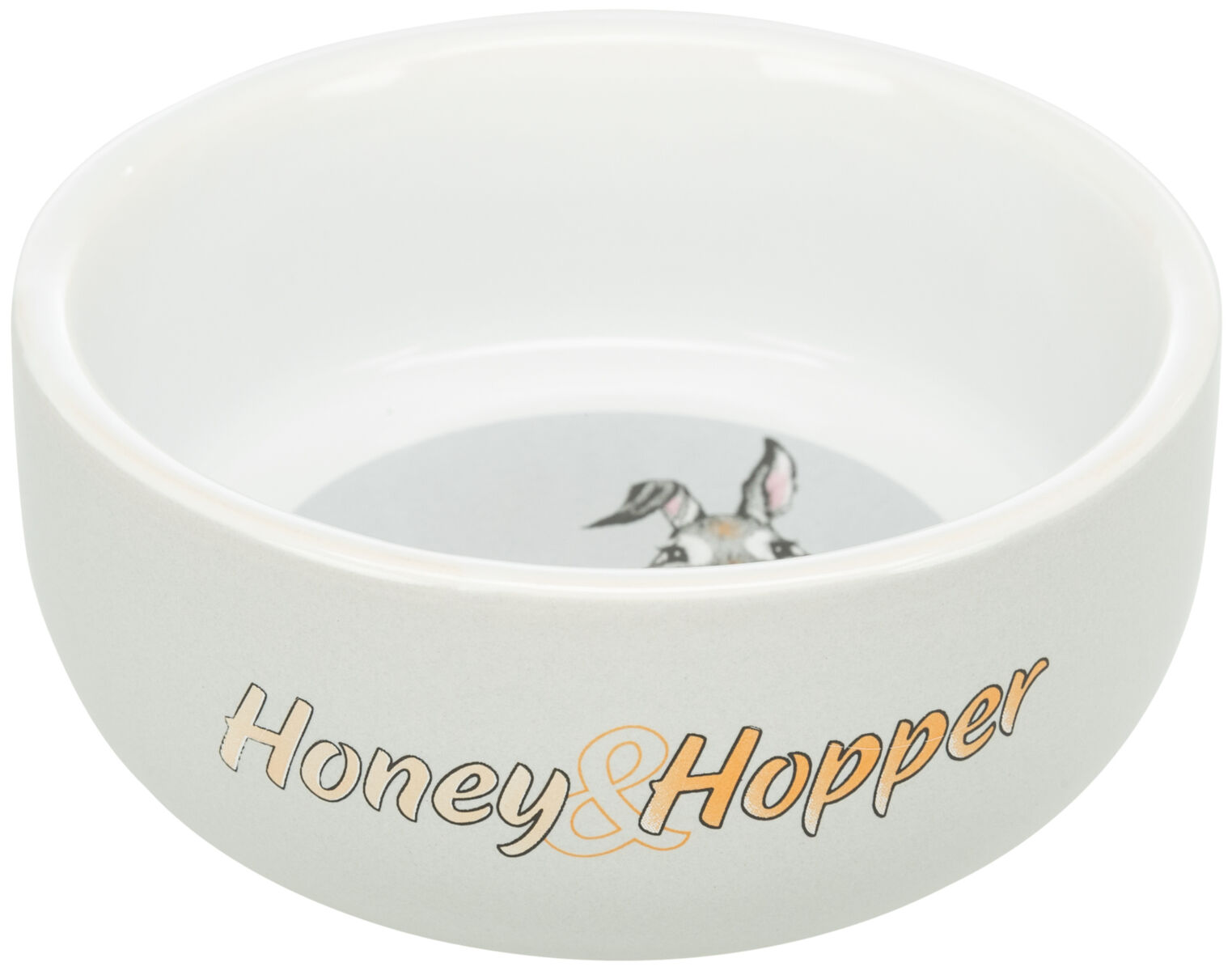 Castron Ceramic Pentru Cobai/Iepuri, Honey & Hopper, 250 ml/11 cm, Diverse Culori [2]