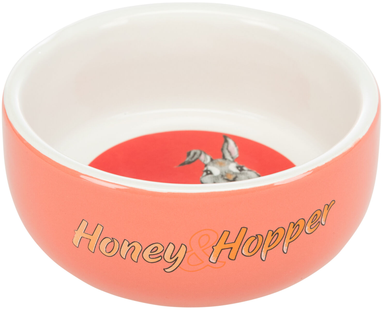 Castron Ceramic Pentru Cobai/Iepuri, Honey & Hopper, 250 ml/11 cm, Diverse Culori [1]
