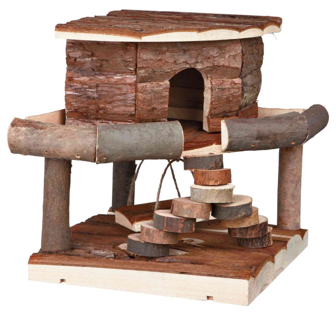 Petshop - Casuta pentru Rozatoare, Ida, Lemn, 19 x 20 x 19 cm
