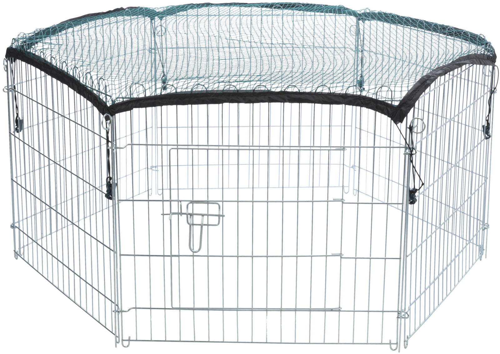 Tarc Metalic pentru Rozatoare, cu Plasa de Protectie, 6 Elemente, 126 x 58 cm [1]