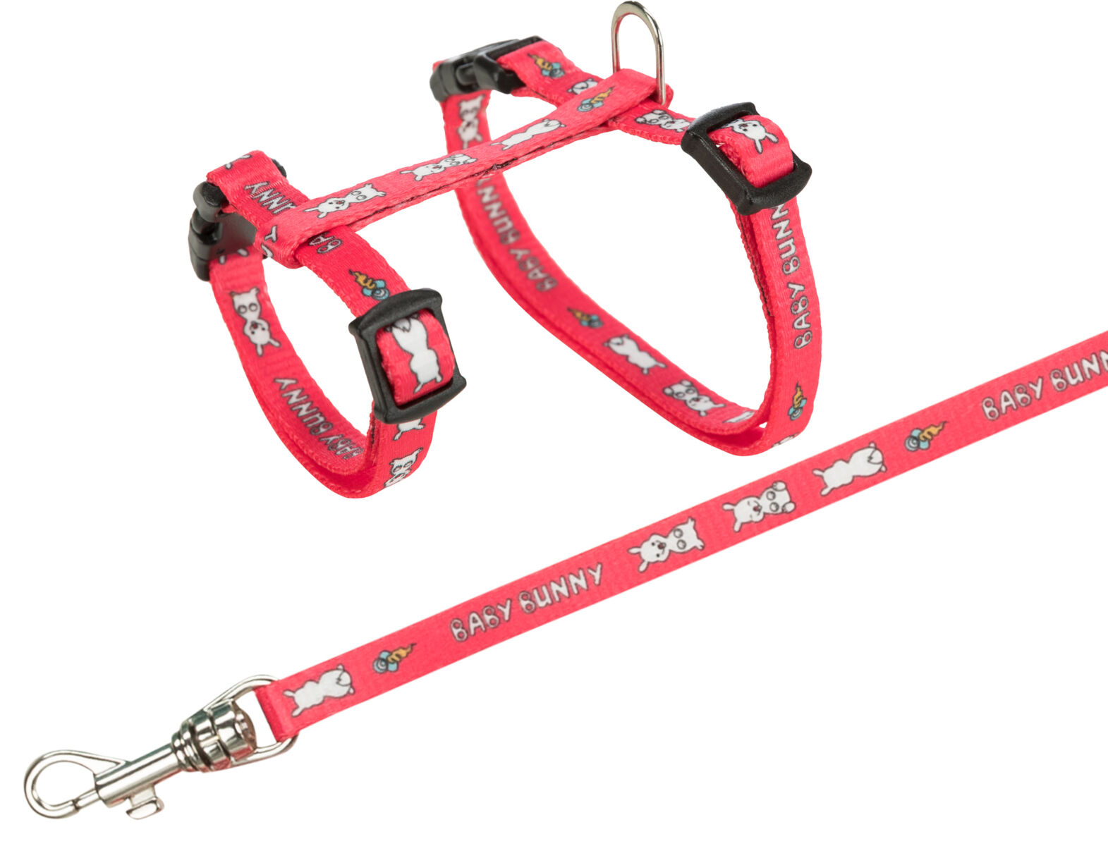 Accesorii animale de companie - Ham Si Lesa Pentru Iepuri Pitici, 20-33 cm/8 mm, 1.25 m, Diverse Culori