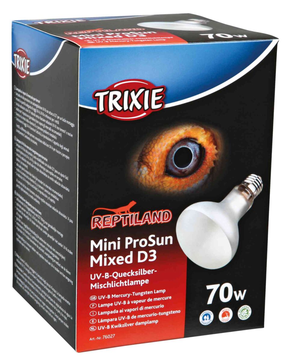Produse iluminat acvarii - Lampa UV-B pentru Terariu, Mixta ProSun D3 Tungsten, 80 x 108 mm, 70W