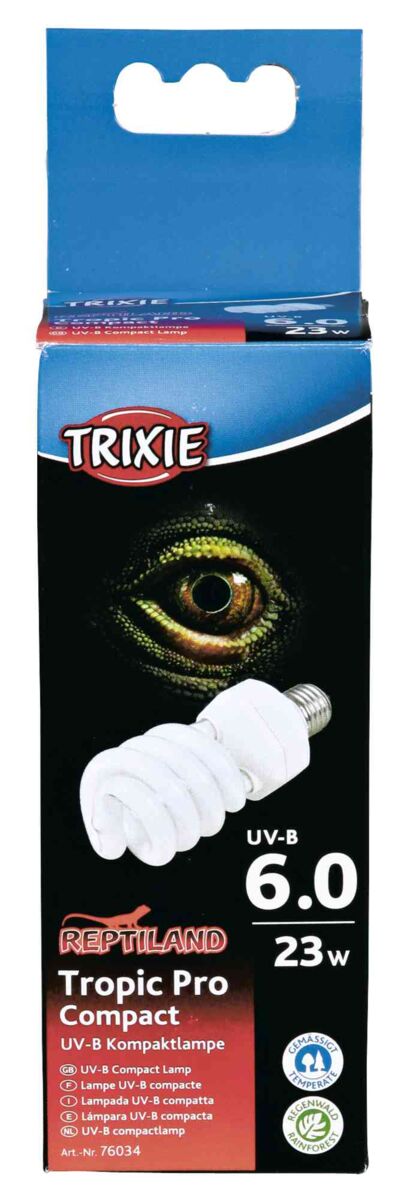 Produse iluminat acvarii - Lampa Compacta UV-B Pentru Terariu, Tropic Pro Compact 6.0, 23W
