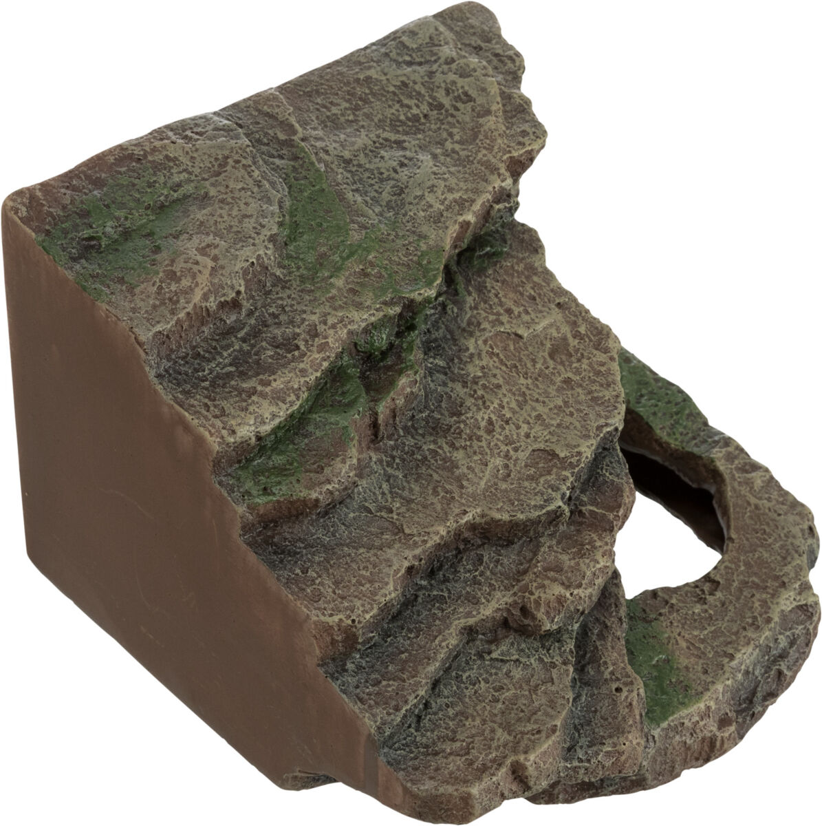 Acvaristica si teraristica - Decor Terariu, Colt de Stanca cu Pestera si Platforma, 14 x 11 x 14 cm