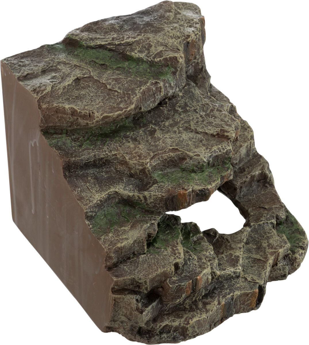 Acvaristica si teraristica - Decor pentru Terariu, Colt de Stanca cu Pestera si Platforma, 19 x 16 x 18 cm