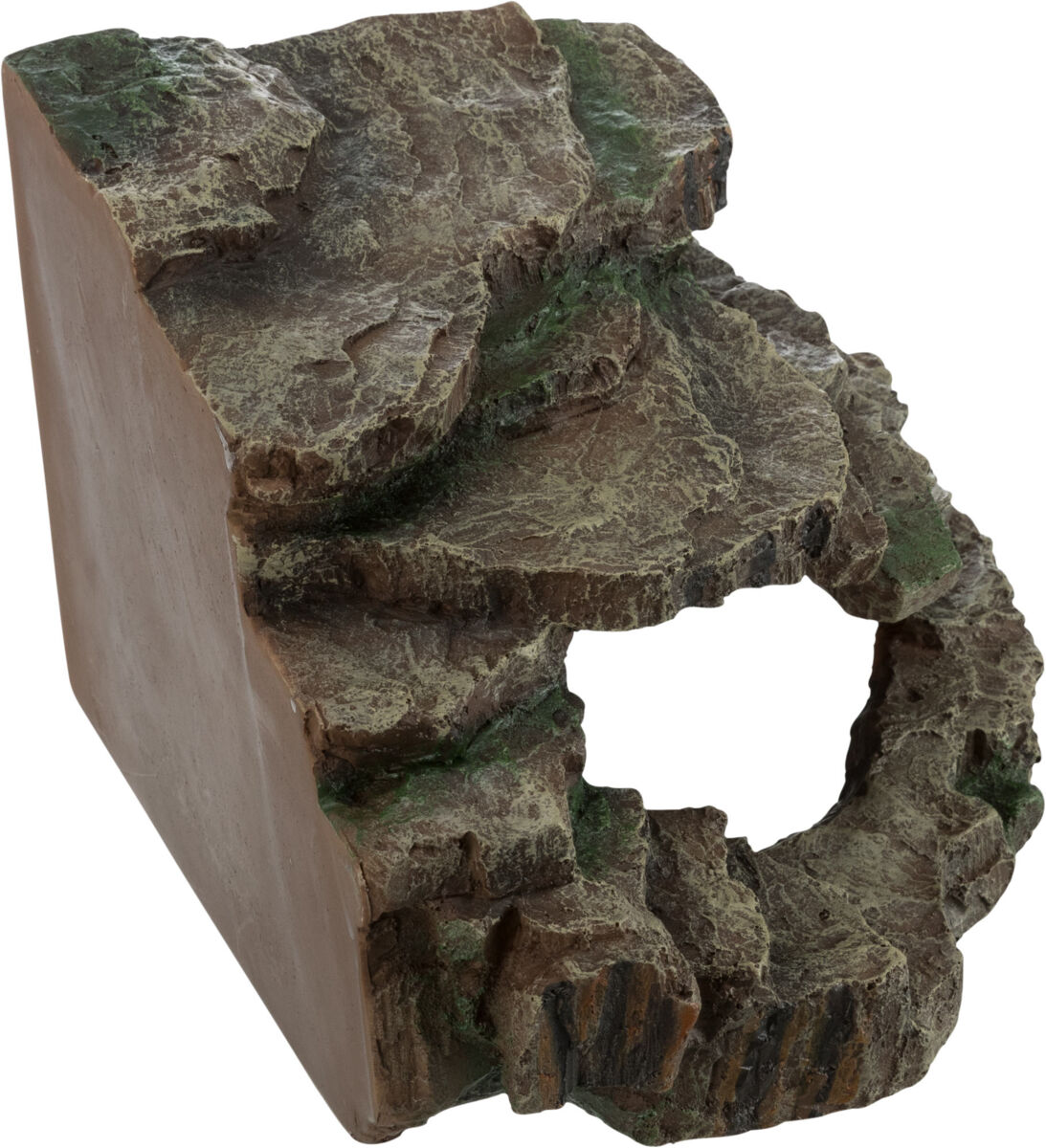Acvaristica si teraristica - Decor pentru Terariu, Colt de Stanca cu Pestera si Platforma, 24 x 19 x 25 cm