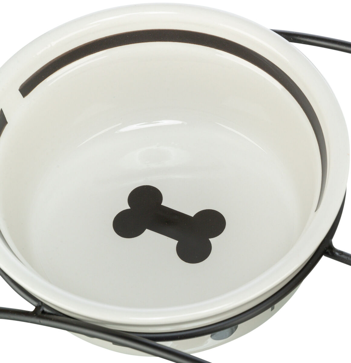 Castron Ceramic, 2.6 l/25 cm, Alb/Negru [1]