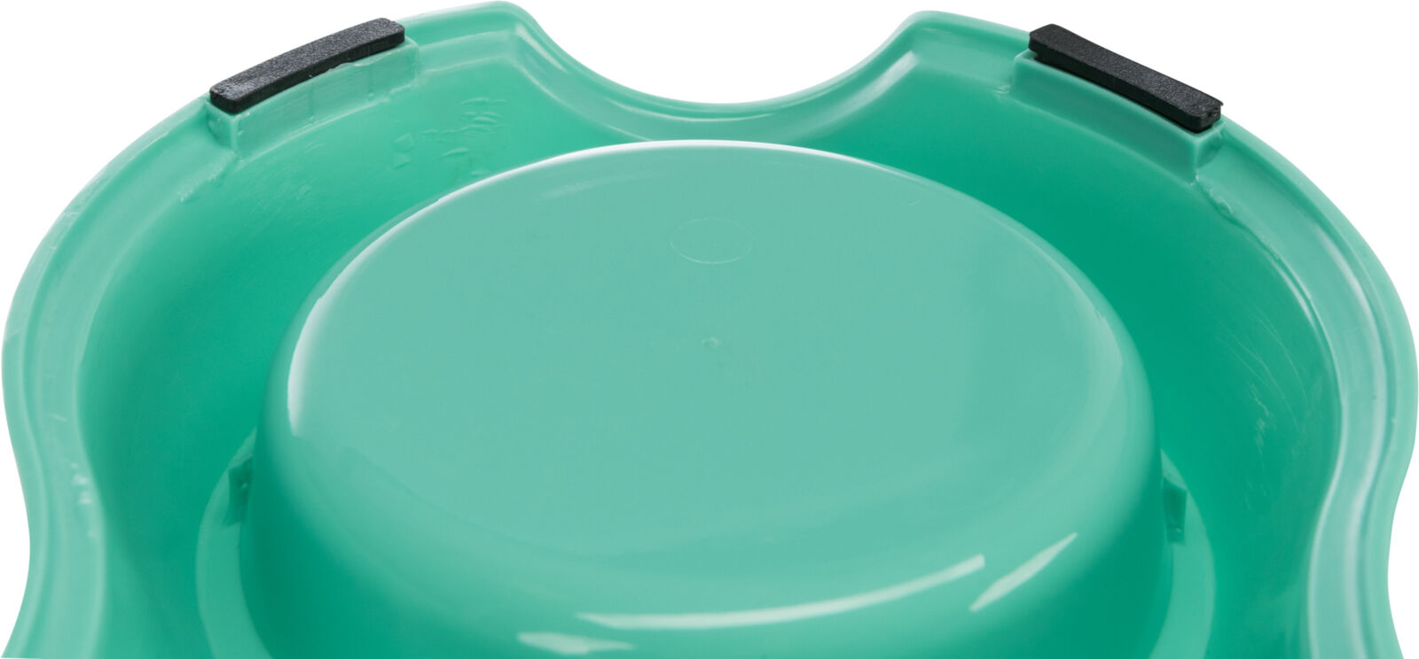 Castron Plastic Dublu Pentru Pisici, Antiderapant, 0.2 l/11 cm, Diverse Culori [2]