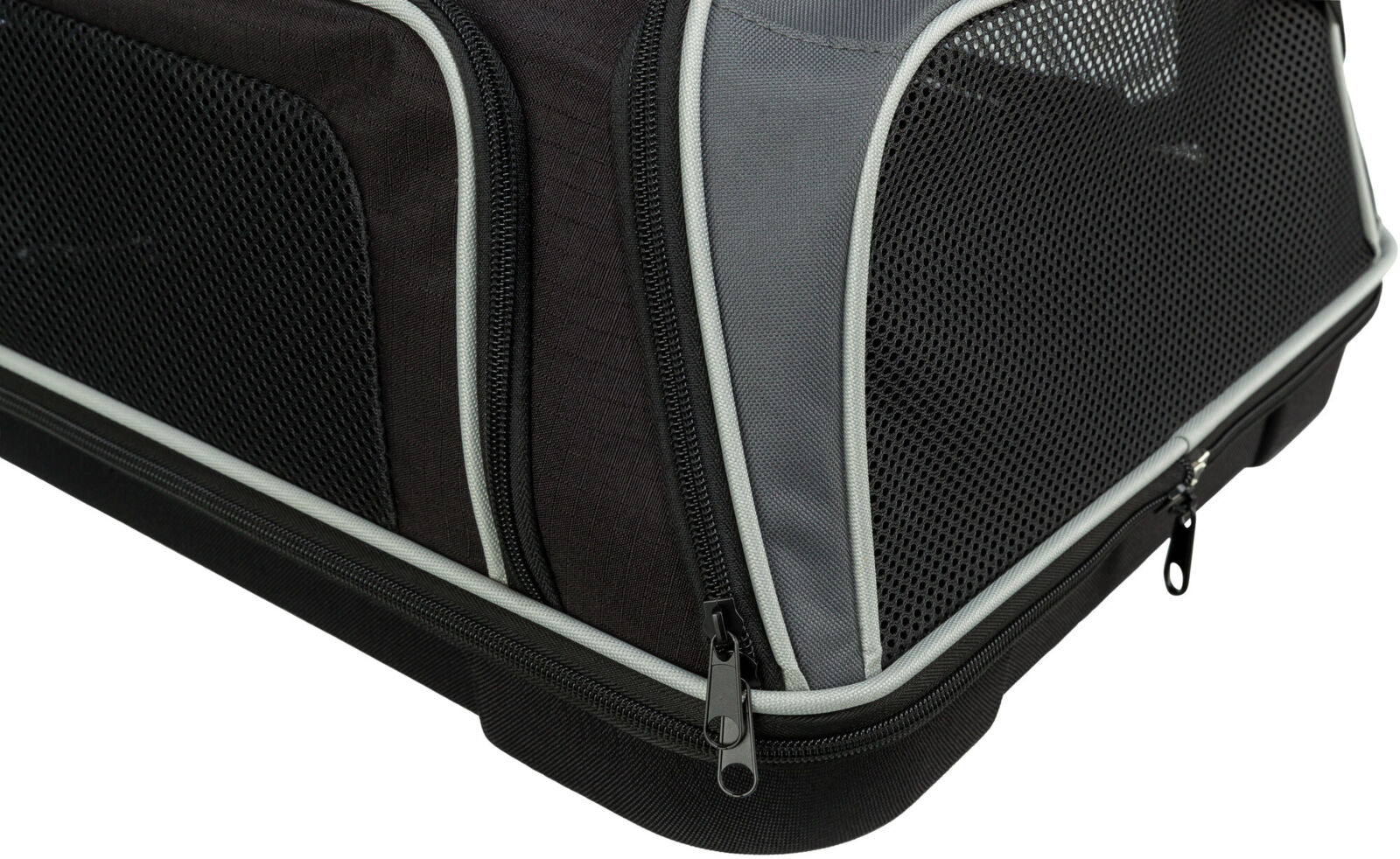 Geanta de Transport Animale Companie, pentru Avion, Airline, 55 x 23 x 40 cm, Pana la 7 kg, Negru/Gri [4]