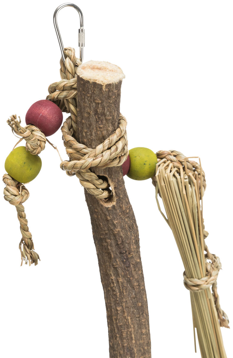 Jucarie Pentru Pasari, Lemn Natural, 56 cm [1]
