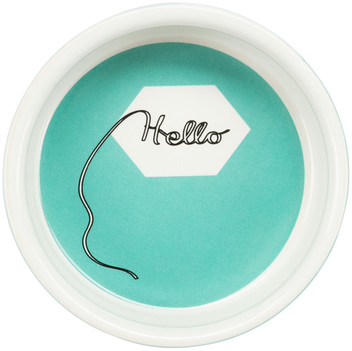 Castron Ceramic Pentru Hamsteri, Hello, 90 ml/ 8 cm, Diverse Culori [5]