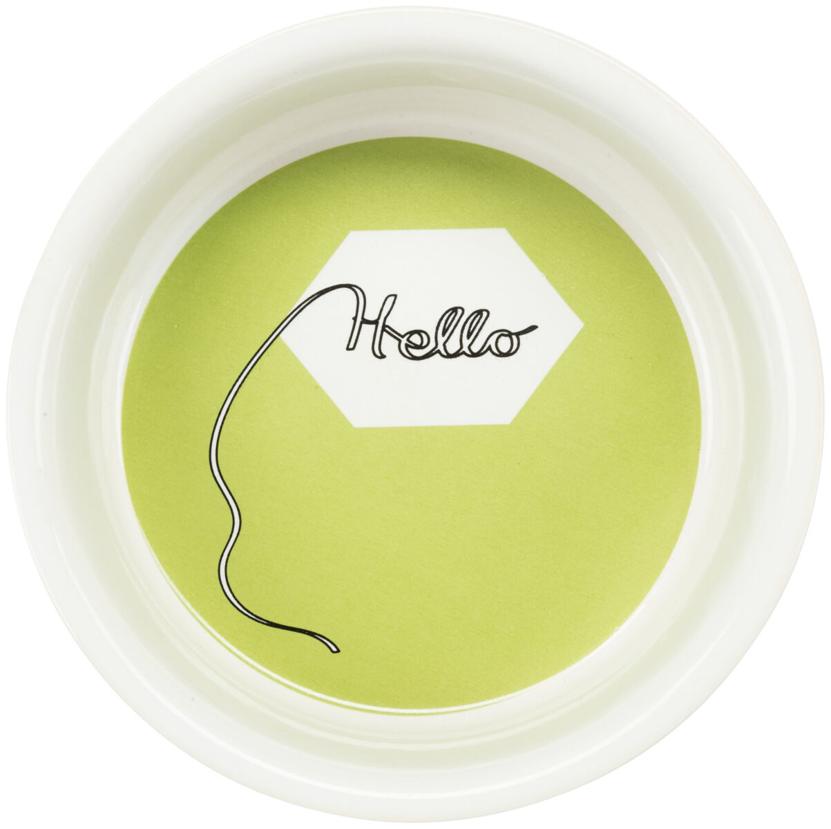 Castron Ceramic Pentru Iepuri, Hello, 240 ml/ 12 cm, Diverse Culori [5]