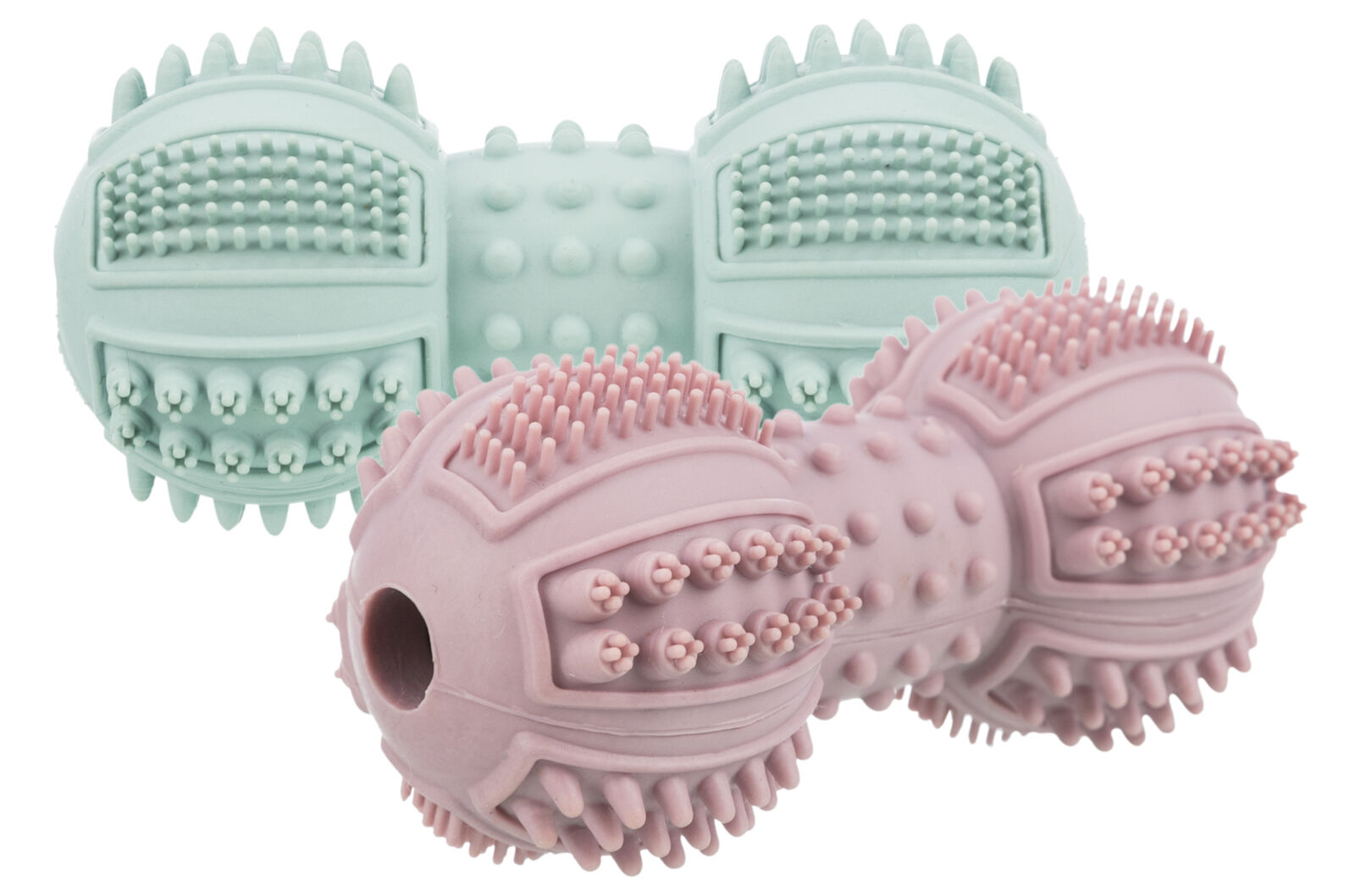 Petshop - Jucarie Pentru Caini, Junior, Gantera, Cauciuc, 9 cm, Diverse Culori