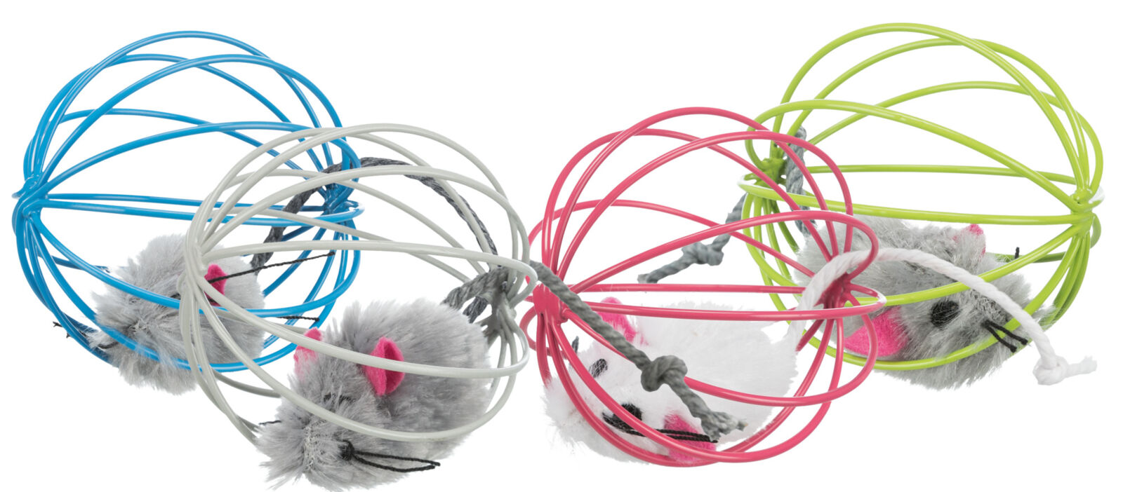 Petshop - Jucarie Pentru Pisici, Soarece, Plus, In Glob Metalic, 6 cm