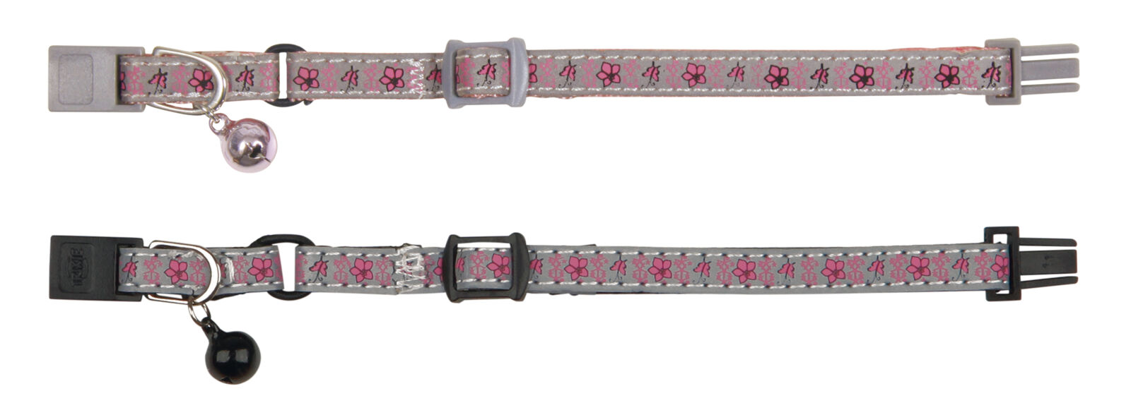Petshop - Zgarda Pentru Pisici Junior, Reflectorizanta, Cu Clopotel, Diverse Culori