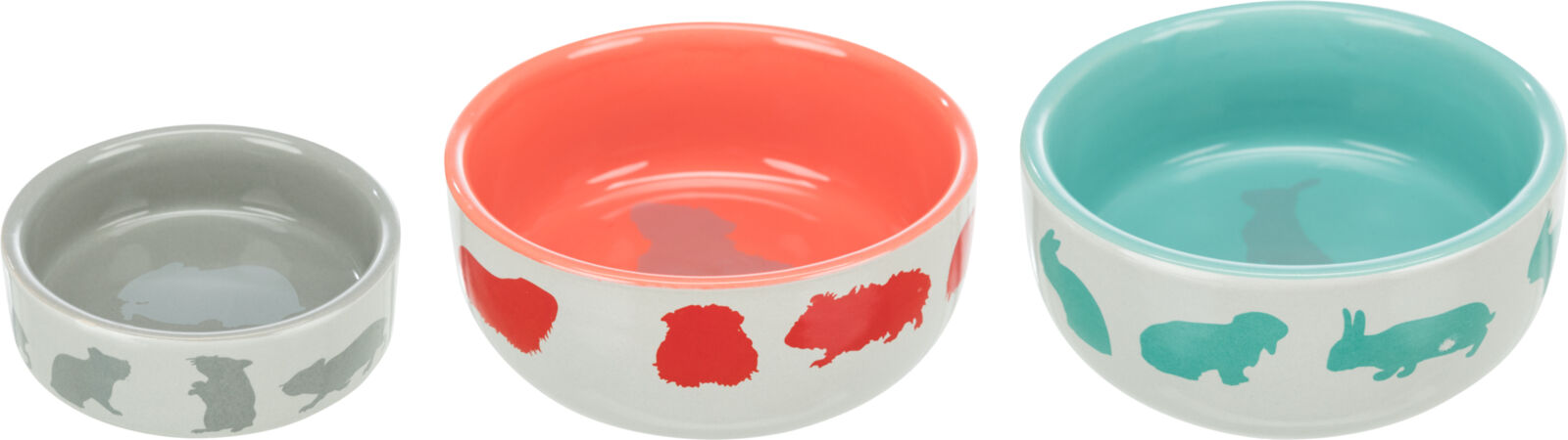 Castroane si adapatori animale - Castron Ceramic Pentru Iepuri, 250 ml/ 11 cm, Diverse Culori