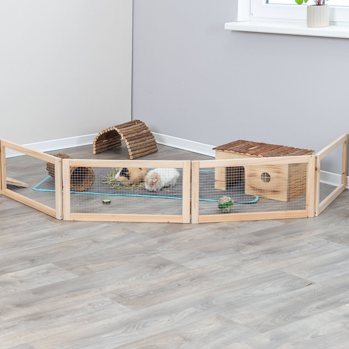 Petshop - Tarc Lemn/Metal, Interior, 4 Elemente, 60 x 30 cm/Element